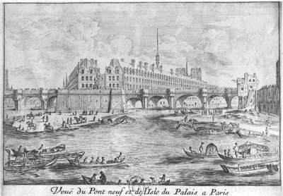 Ansicht der Pont Neuf und der Isle du Palais, Paris von Israël Silvestre the Younger